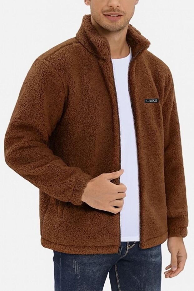سويت شيرت قطيفة كبير الحجم للرجال من الصوف سويت شيرت رجالي كبير الحجم-PELUSS