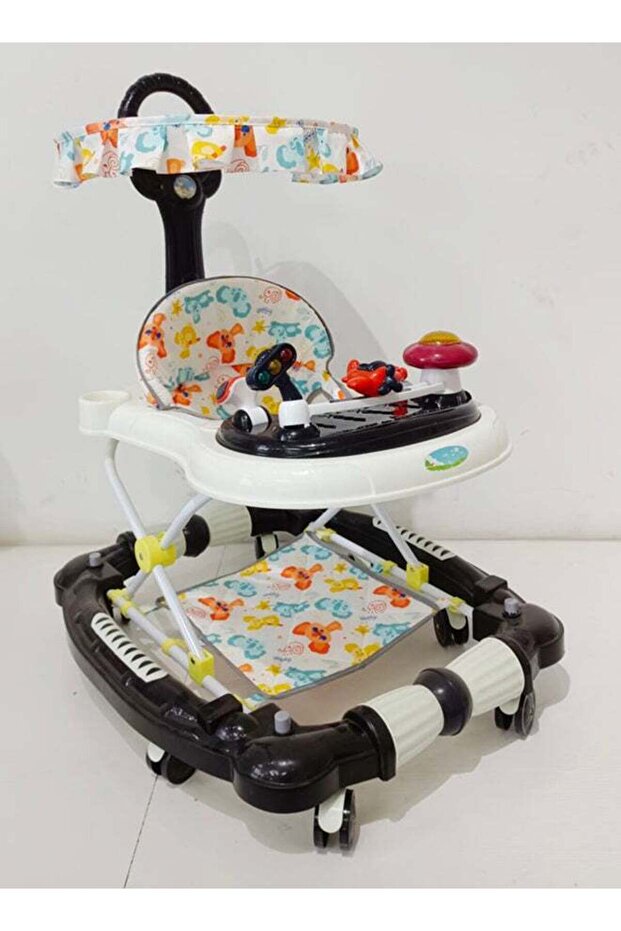 Multifunctional Baby Walker - Black - 1