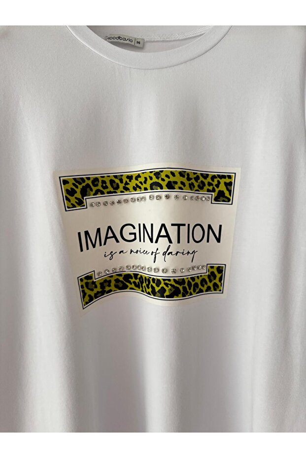 TAŞLI BASKILI TSHIRT - 2