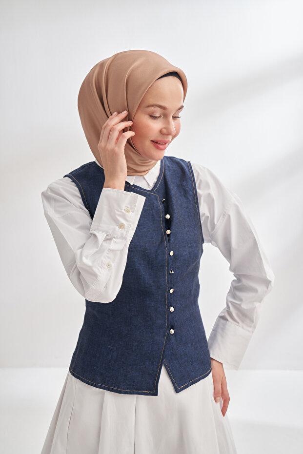 PREMIUM TWILL İPEK EŞARP - KAMEL - 3