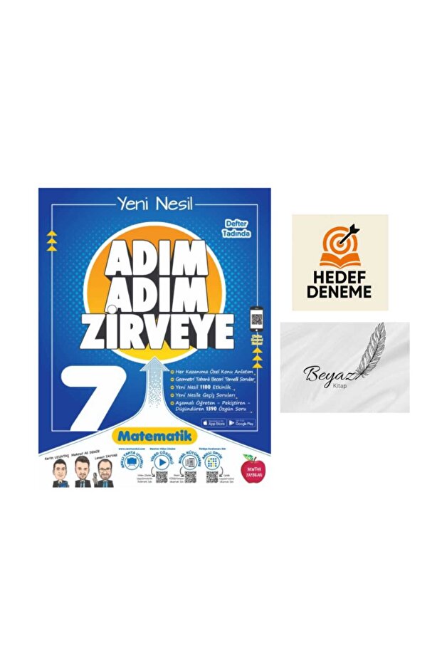 Newton 7.Sınıf Adım Adım Zirveye Matematik Soru Bankası Hedef Deneme - 1