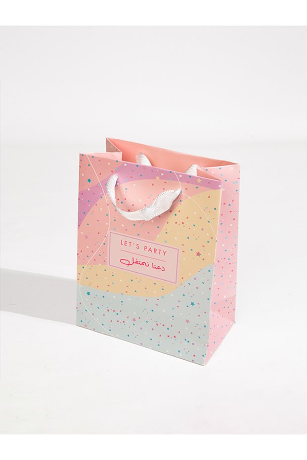 Lets Party, Purple, Medium Gift Bag