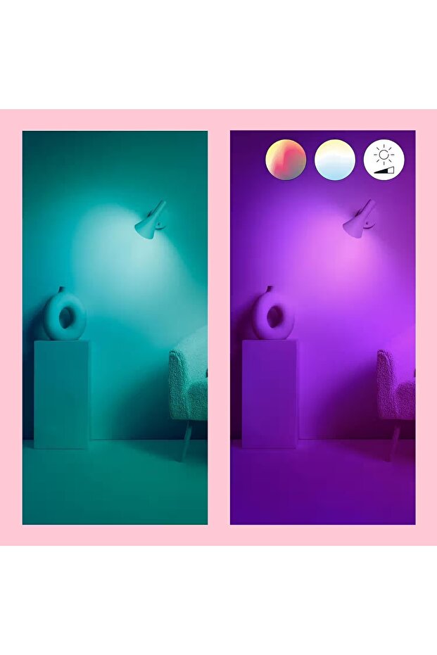 Smart LED RGB Candle Bulb 40W E14 C37, WiFi Bluetooth, Alexa Google Assistant, App Control - 4
