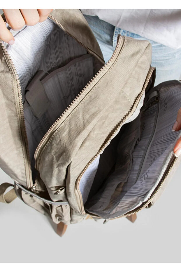 Ultra Light Multi-Pocket Waterproof Backpack Mink - 5