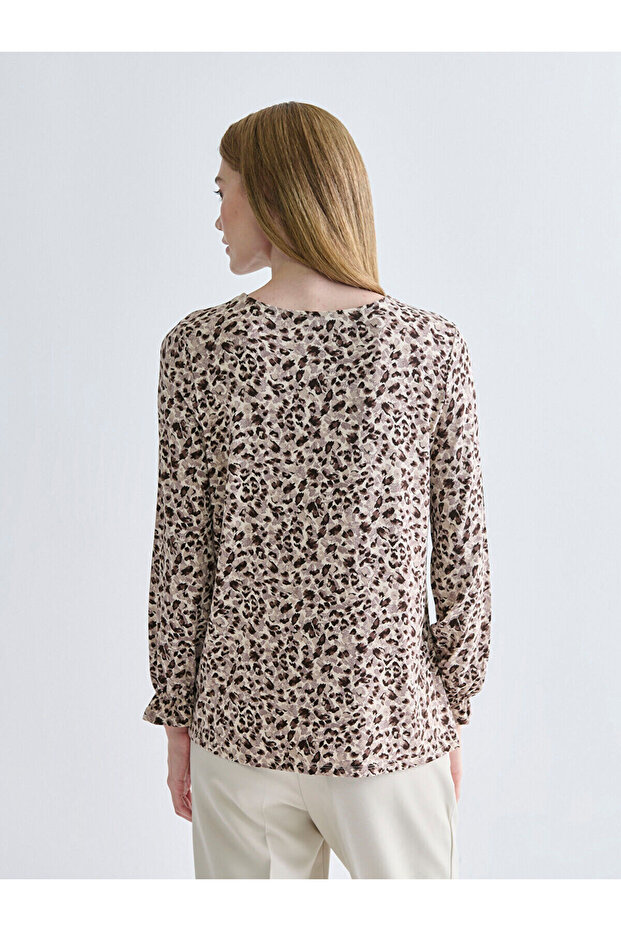 طاقم الرقبة منقوشة بلوزة - 6