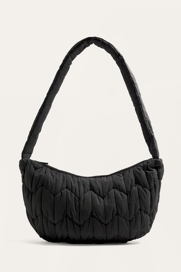 Kapitone çapraz askılı çanta - 1