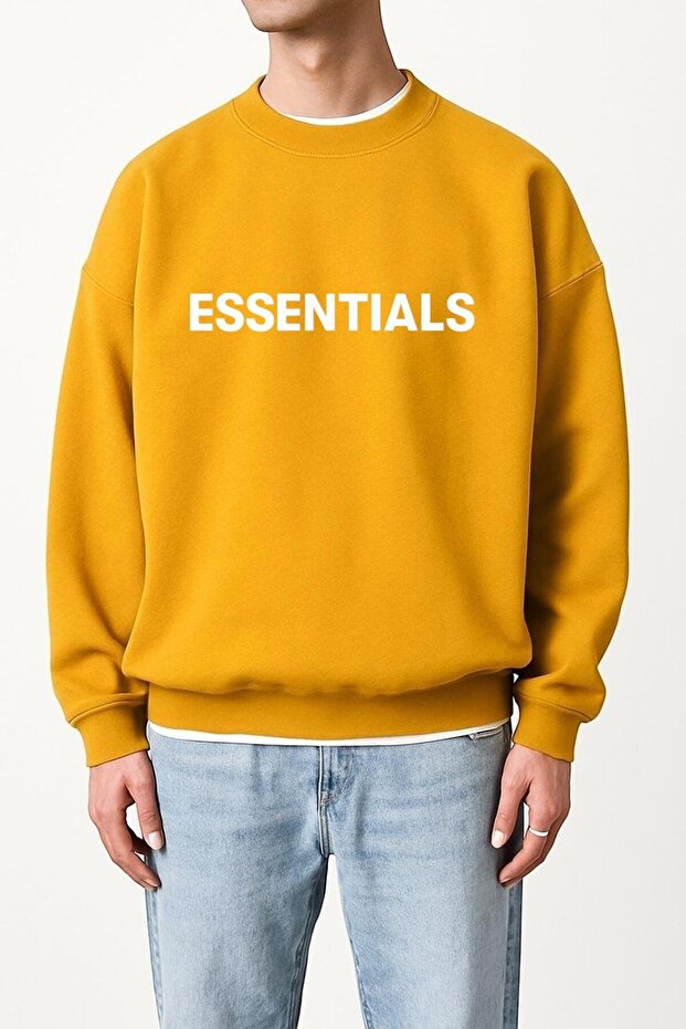 Essentials Printed Unisex Sweatshirt