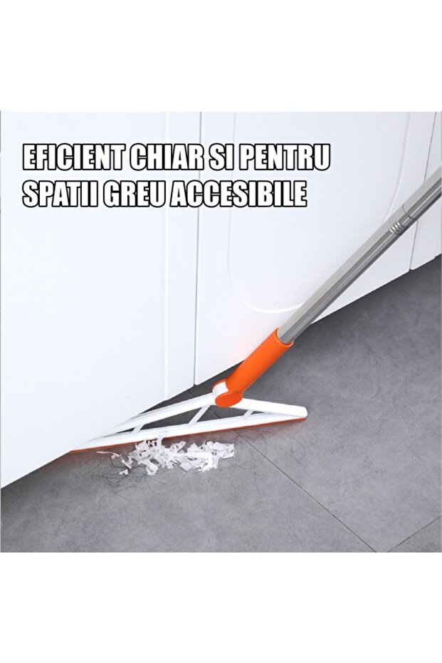 Flippy Multifunctional Mop, Orange, Silicone Squeegee, Telescopic Handle - 7