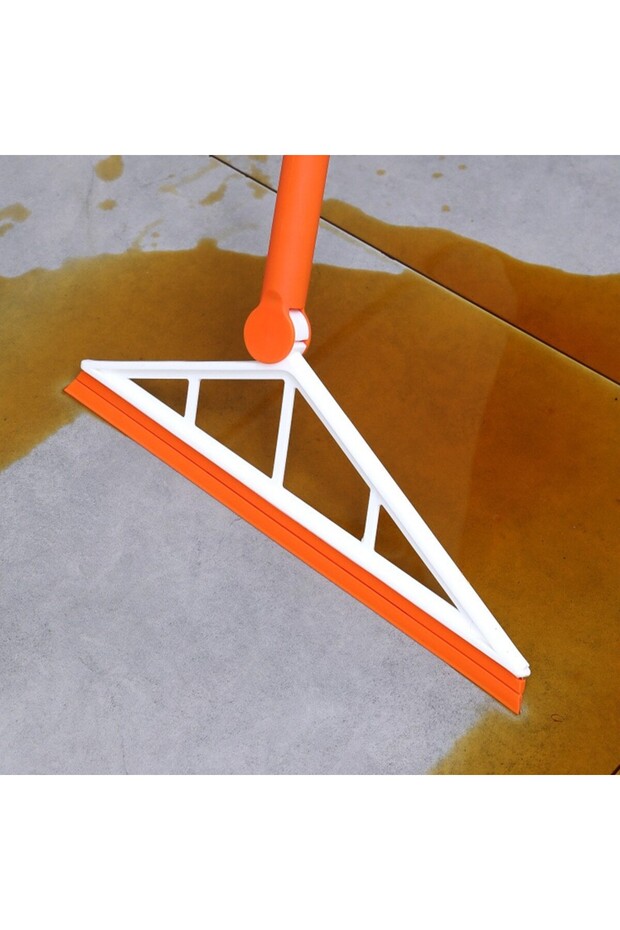 Flippy Multifunctional Mop, Orange, Silicone Squeegee, Telescopic Handle - 3