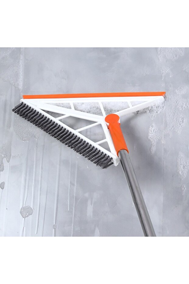 Flippy Multifunctional Mop, Orange, Silicone Squeegee, Telescopic Handle - 2