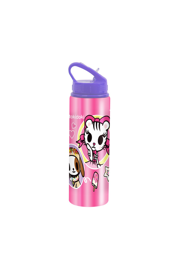 Aluminum Premium Water Bottle -600ml, Leak-Proof Flip Lid, Lightweight & Durable