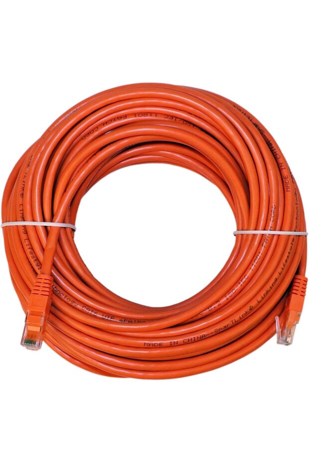 كابل إيثرنت TESO Cat6 عالي السرعة 1000 ميجابت محمي RJ45 لجهاز PS5 وPS4 و pc و (80m)