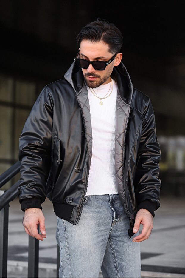 ERKEK ÇİFT TARAFLI DERİ MONT - 1