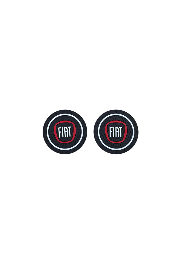 Black Silicone Coaster Compatible with Fiat Egea Cross Linea 500 Palio Punto Tipo