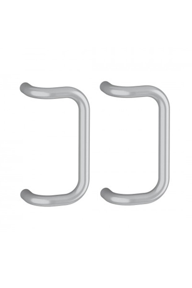 Set Spatial Handle Aluminum, 30 mm Diameter, 330 mm Length, Rectangular, Silver - 2