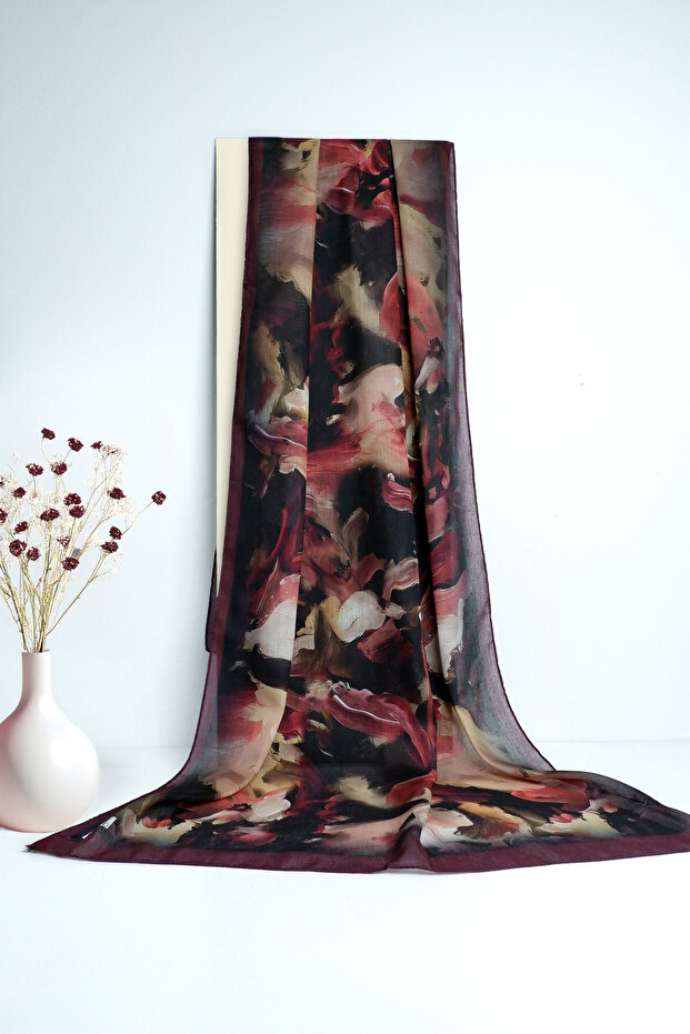 شال قطني ناعم بنقشة الباتيك - 1