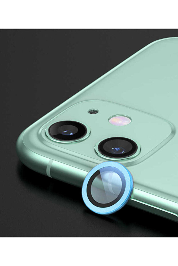 واقي كاميرا متوافق مع هاتف iPhone 12 Mini ECRZ CL-07 - أزرق