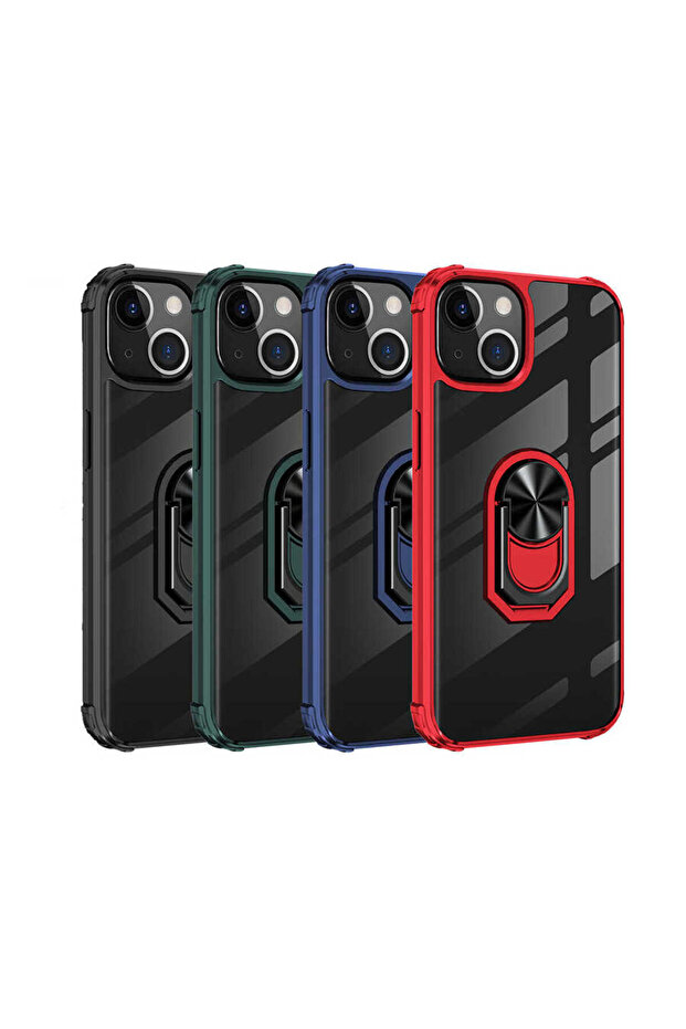 حافظة ECRZ متوافقة مع هاتف iPhone 13 Mini - باللون الأحمر - 6