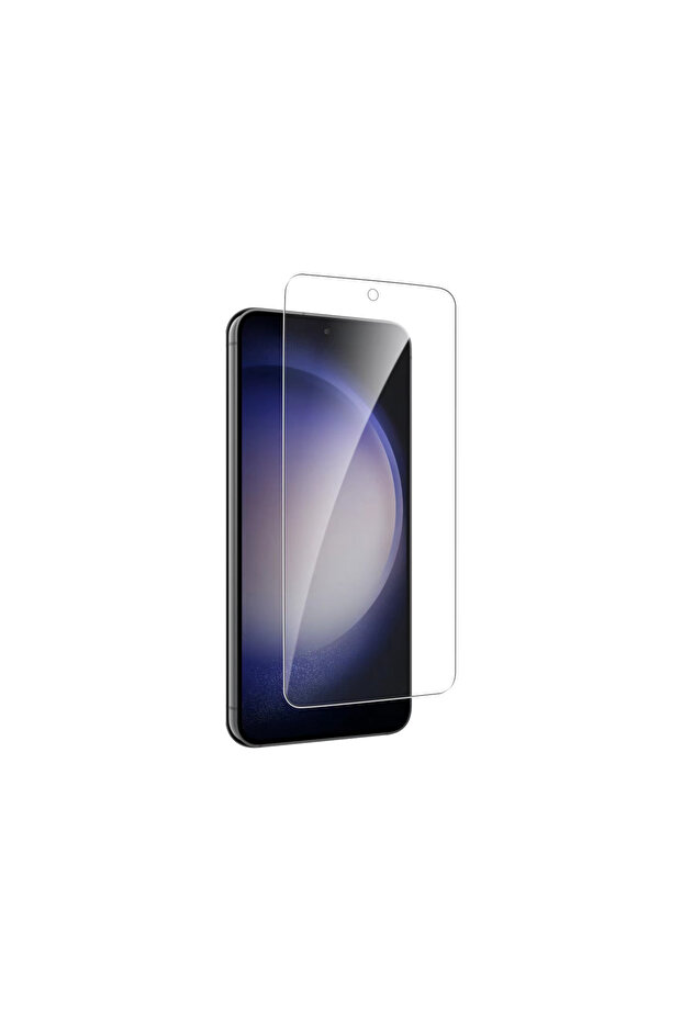 واقي شاشة زجاجي منحني ثلاثي الأبعاد لهاتف Galaxy S23 ECRZ - أسود