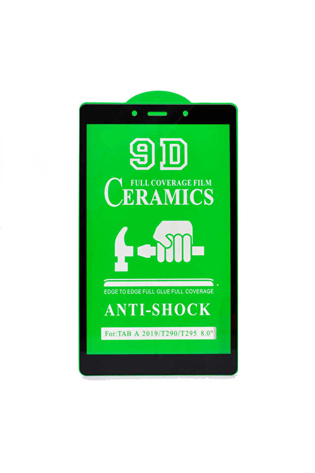 Galaxy Tab a 8.0 (2019) T290 Compatible Ecrz Tablet Ceramic Screen Protector-Black