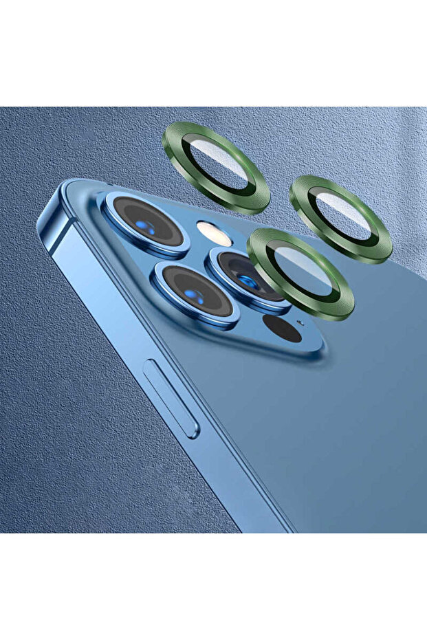 واقي كاميرا متوافق مع هاتف iPhone 12 Pro ECRZ CL-07 - أخضر داكن