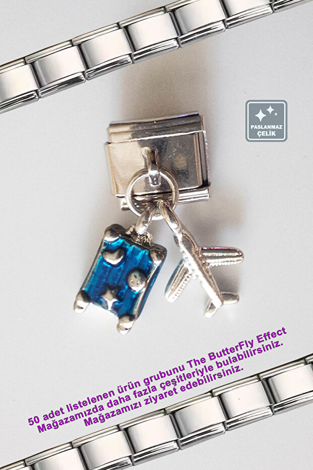 Italian Steel Bracelet - Single Charm