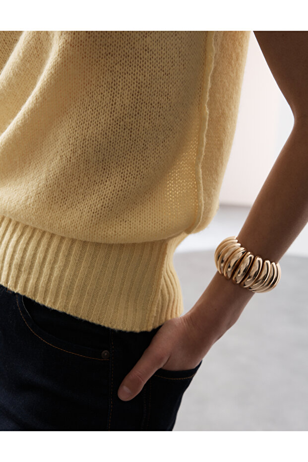 Dikiş Detaylı Süveter - 5