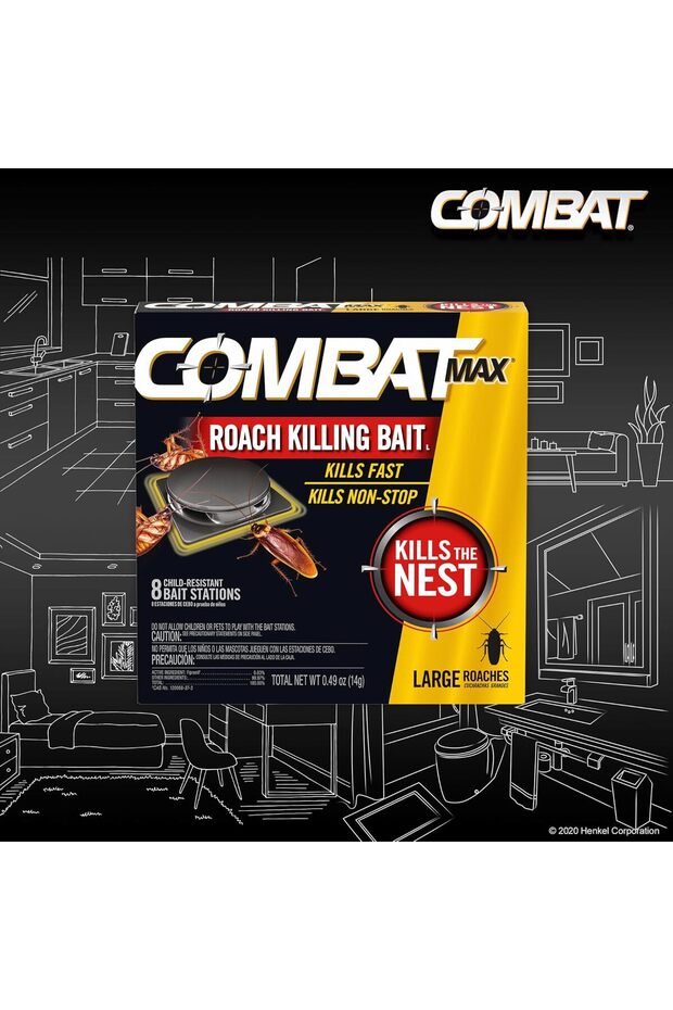 طُعم قتل الصراصير ماكس لارج، 8 قطع - 7