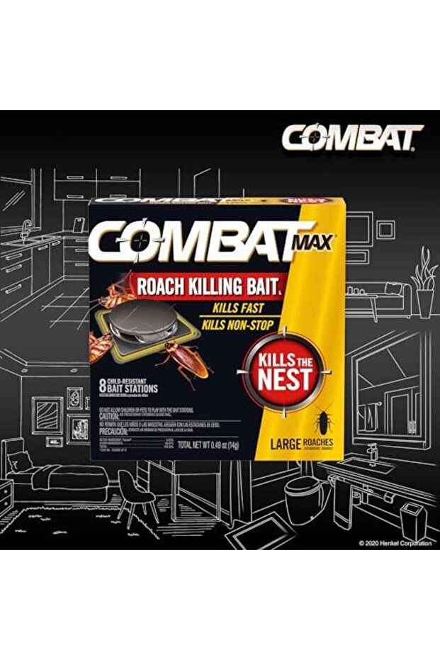 طُعم قتل الصراصير ماكس لارج، 8 قطع - 8