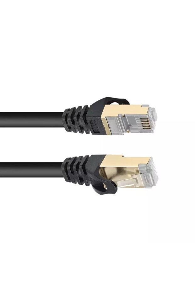 كابل شبكة محلية CAT8، 1 متر، أسود - 4