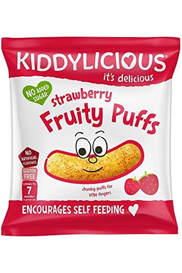 Strawberry fruity puffs 60g (6 * 10g) | Total 60g/6 bags | Delicious Snacks | Crumb Fre