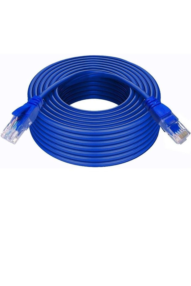 كابل شبكة محلية، Cat 6، كابل شبكة محلية 15 متر، أزرق - 2