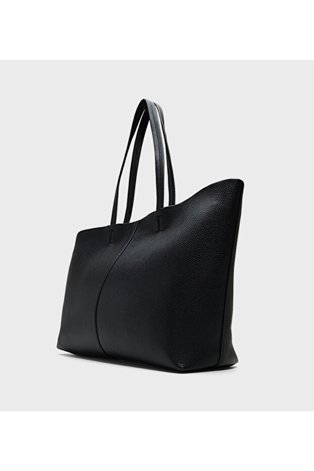 Paityn Textured Zippered Tote Bag - 2