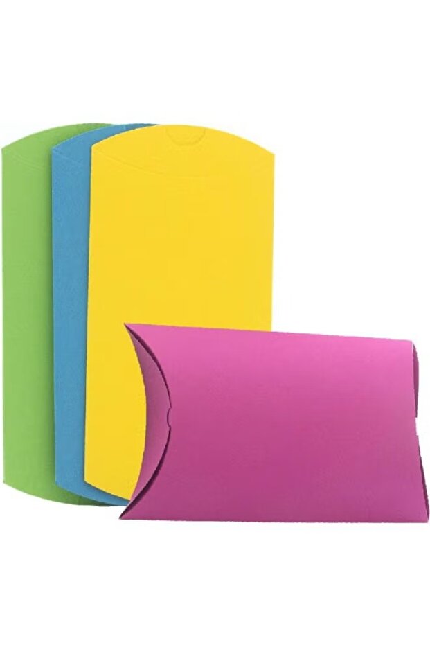 صندوق هدايا متوسط ​​الحجم قابل للطي - ألوان متنوعة - 1