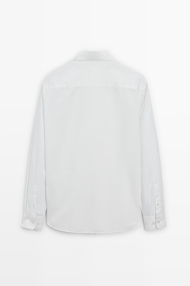 Slim fit fitilli melanj gömlek - 8