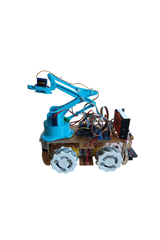 ARDUINO ROBOT KOLLU MECANUM ARABA SETİ - 1