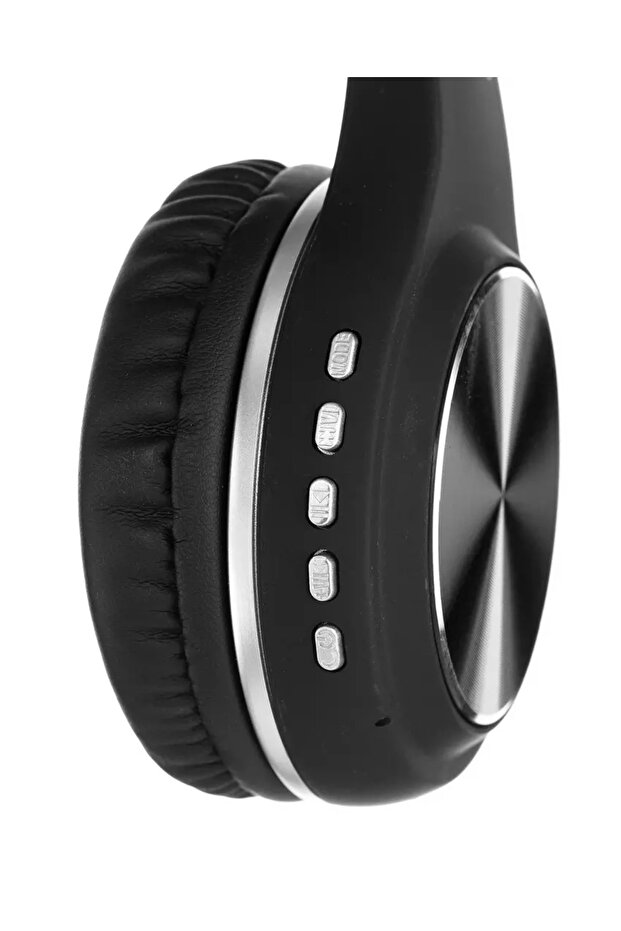 سماعة رأس لاسلكية، بلوتوث، قابلة للطي، لون أسود - 4