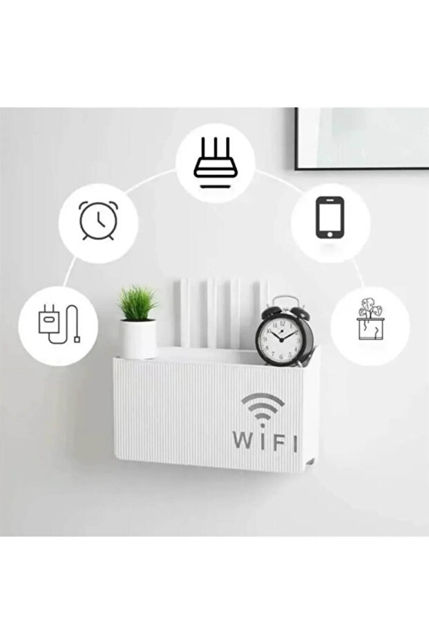 Pleksi Wifi Kutusu | Duvar Asılabilir Modem ve Sigorta Saklama Kutusu – Minimalist Dekoratif Tasarım - 3