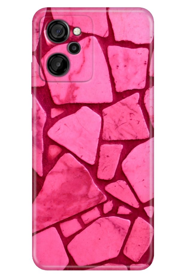 Casper Via M40 - M45 Compatible Case Patterned Silicone Printed Cover Pink Concrete