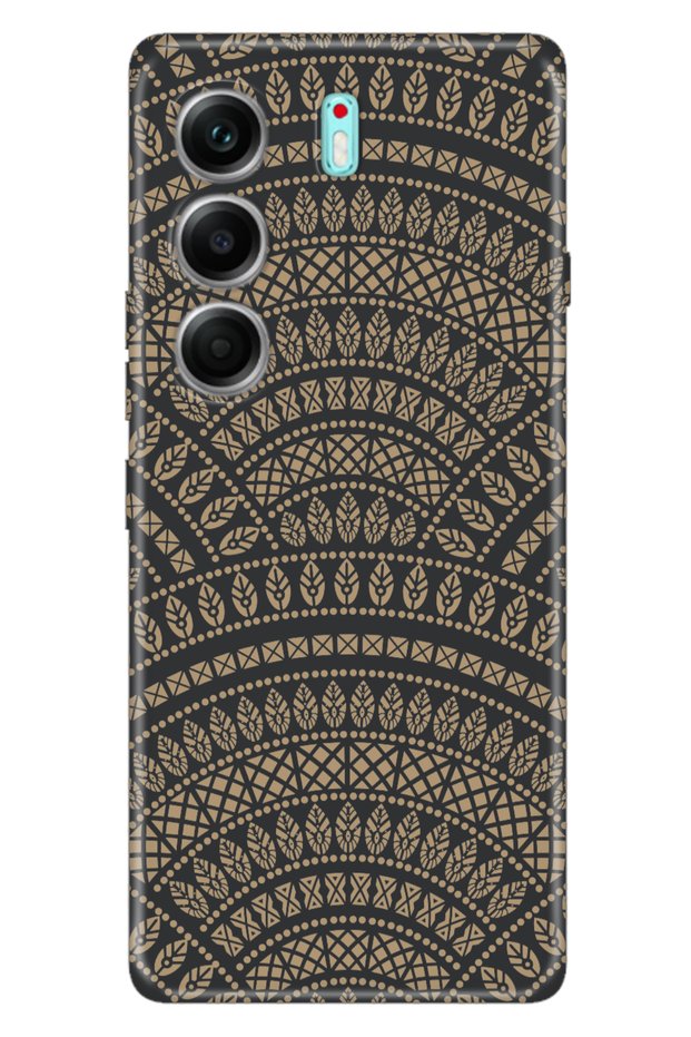 Camon 40 Pro 5g Cm7 Compatible Case Patterned Silicone Printed Cover Matte Mandala