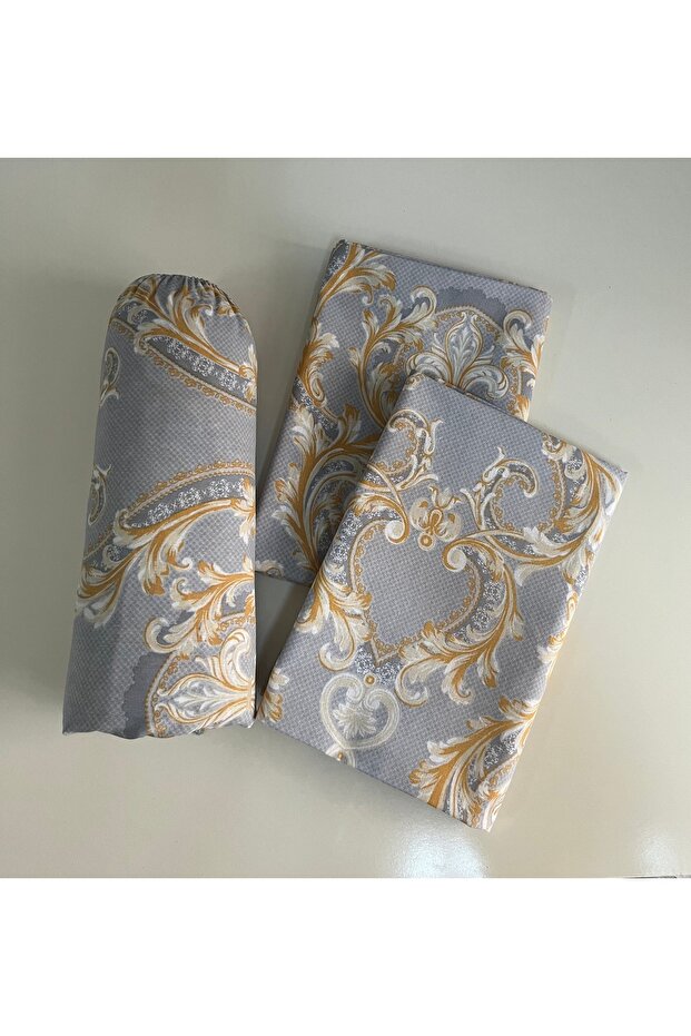 طقم ملاءات سرير مزدوجة من القطن المطاطي من رانفورس (قماش) منقوشة - 1