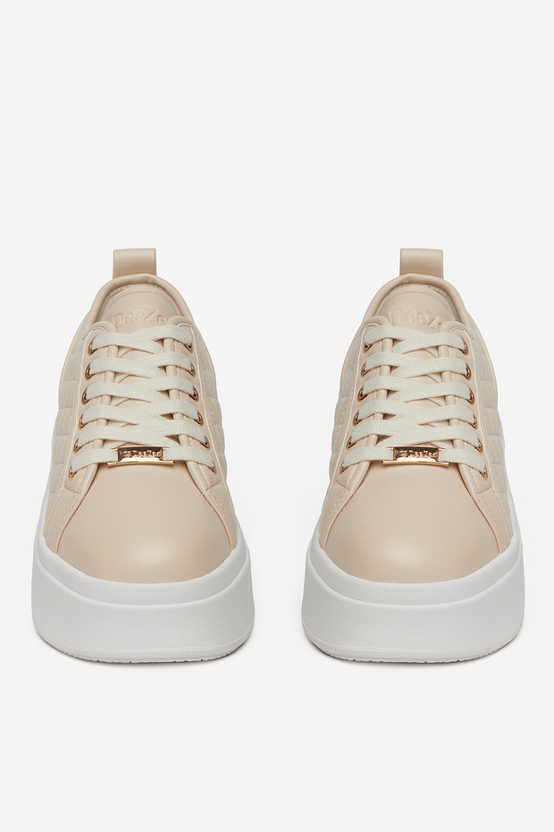 Teniși damă bej cu platformă 40 - 3