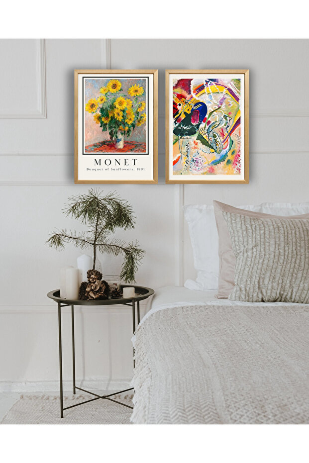 Modern Çerçeveli Tablo Seti A Dialogue of Light and Color - İkili Set - 7