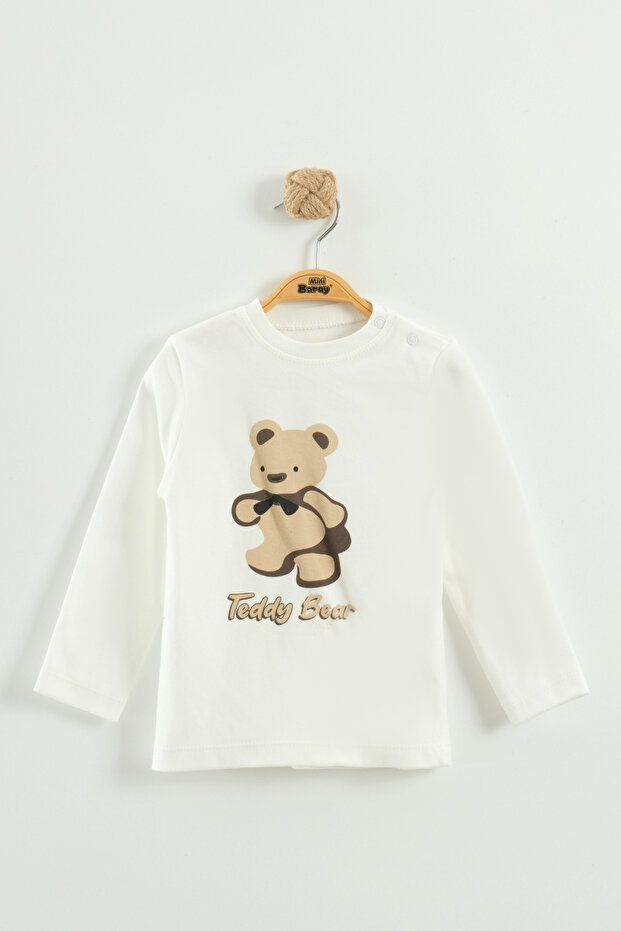 Bear Pattern Plush 3-Piece Plush Set - 5