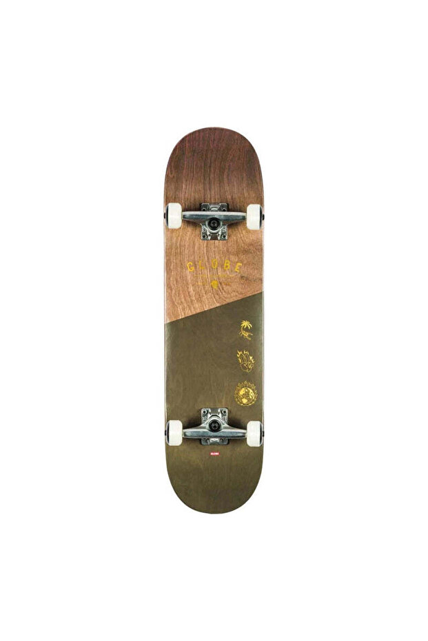 G1 Insignia Dark Maple/Green 8.25FU Skateboard