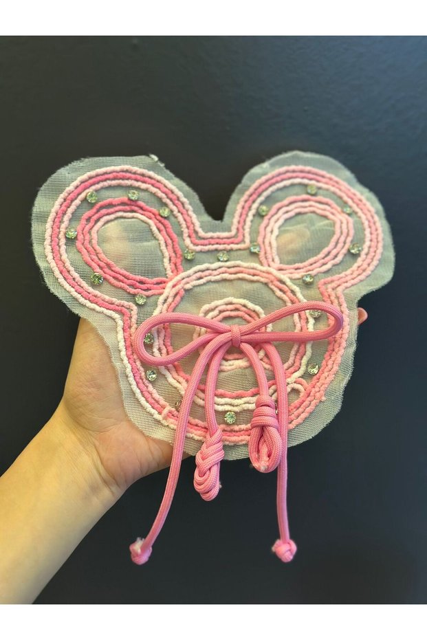 21X17 cm Zircon Stone Embroidery Bear Embroidery Applique