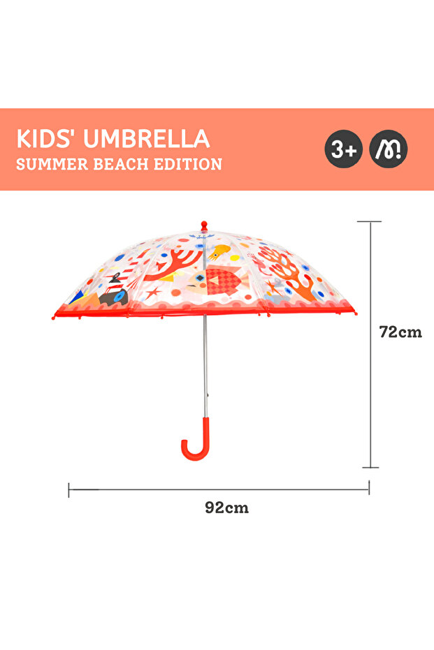 Large Kids Umbrella - Summer Beach