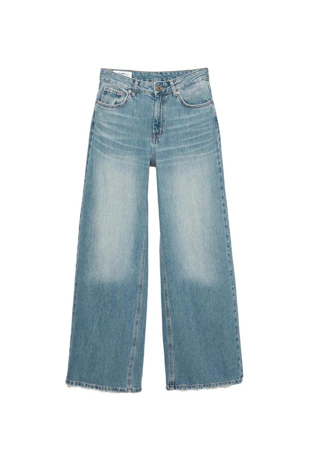 Düşük bel loose jean - 4