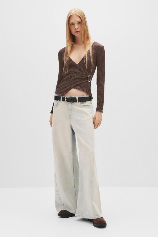 Çapraz bambula tokalı üst - 3