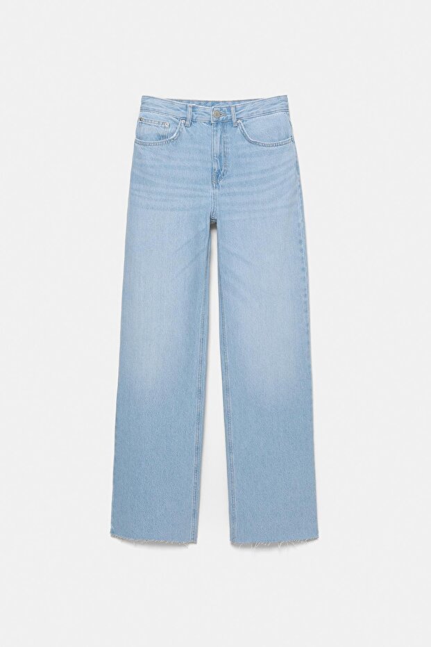 Yüksek bel straight fit jean - 6